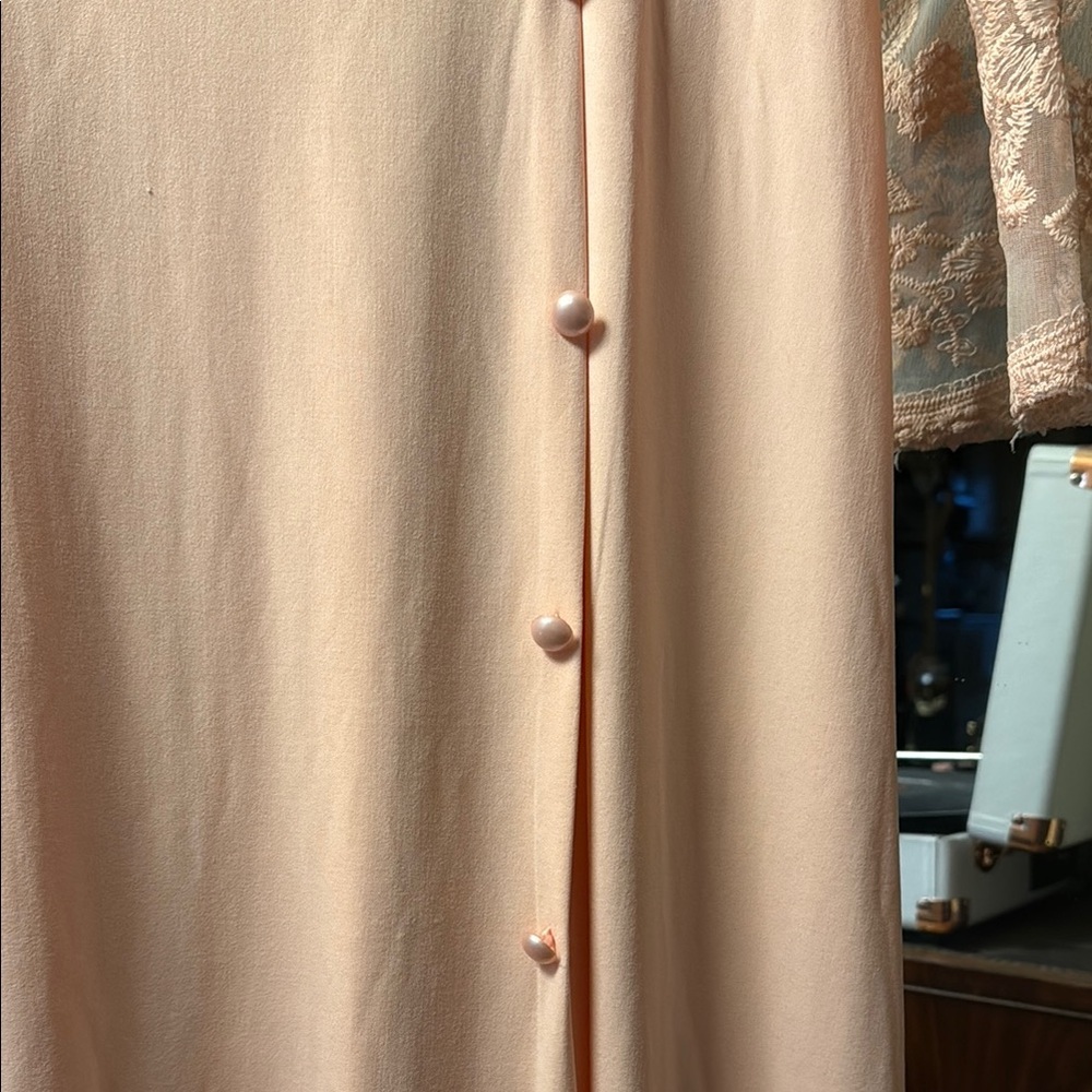 Vintage (Inspired) Pink Lace Maxi Dress - Picture 8 of 10